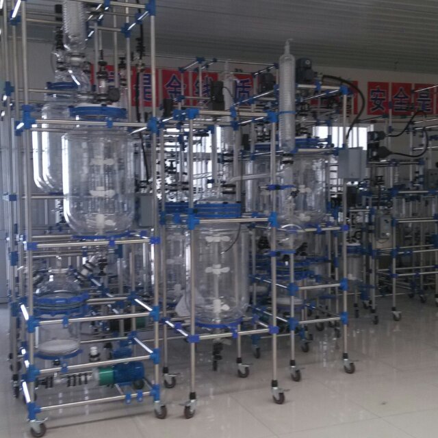 10L -100L Dual Jacketed Glass Reactor (ZYLAB)