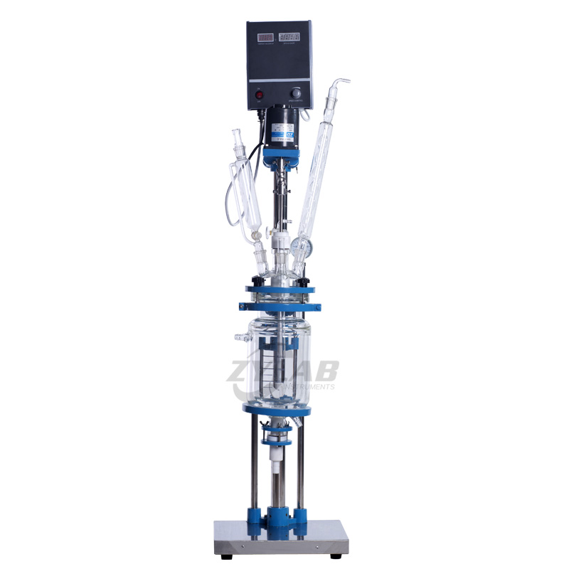 Lab 1-5L Dual Jacketed Glass Reactor